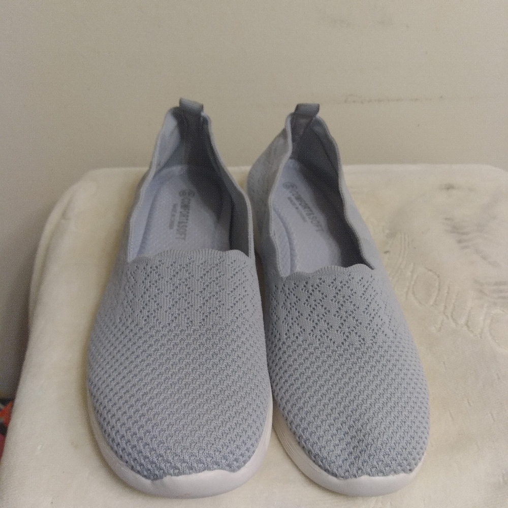 Womens COMFORT ZONE Gray Slip-On Shoes